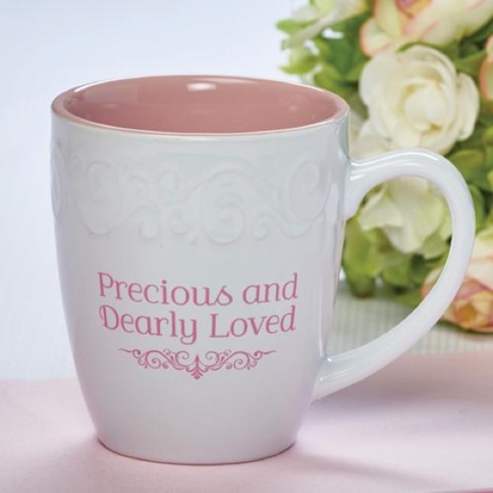 Precious & Dearly Loved Ceramic Coffee Mug and Devotional Book Set - Picture 5 of 6